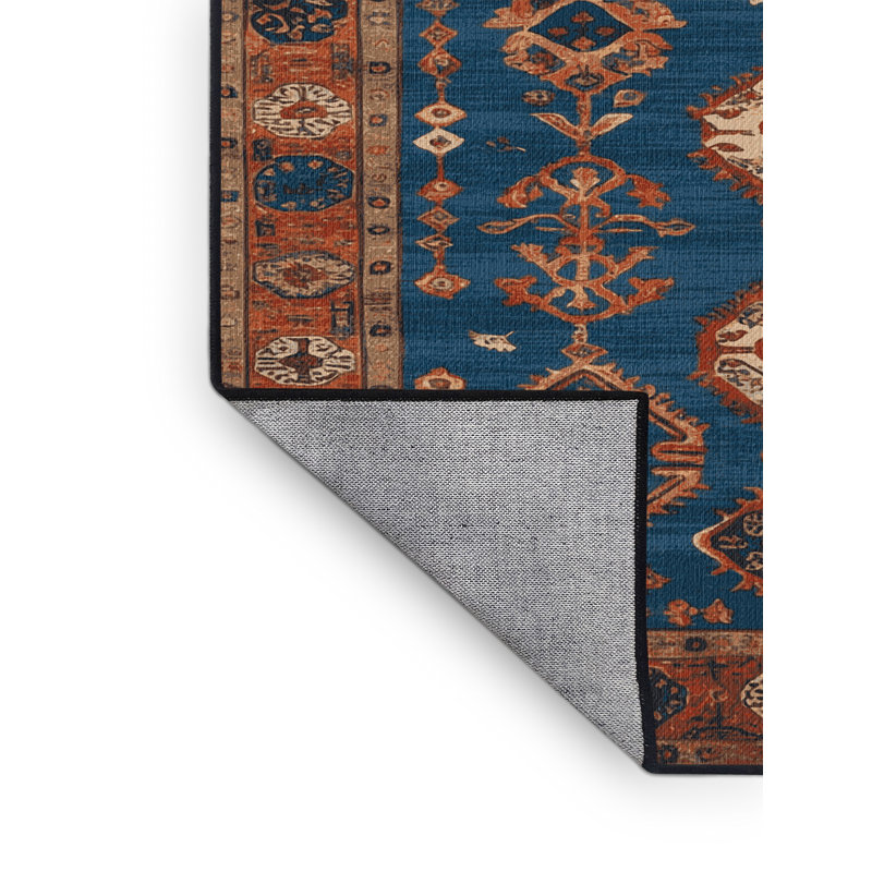 Machine Washable Turkish Gray Area Rug, Round 3'