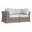 Elegant Fully Assembled 66'' Wide Outdoor Wicker Loveseat With Plush Cushions – Perfect For Cozy Gatherings