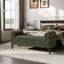 Chenille Upholstered Bench with Flip Top-1141150571