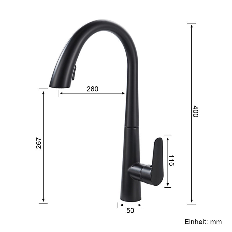 XERSEK Extendable Kitchen Faucet