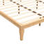 Lit plateforme en bambou de style Mid-Century moderne - aucun sommier requis, support en métal à lattes de bois, assemblage facile-1258652557-1257897586