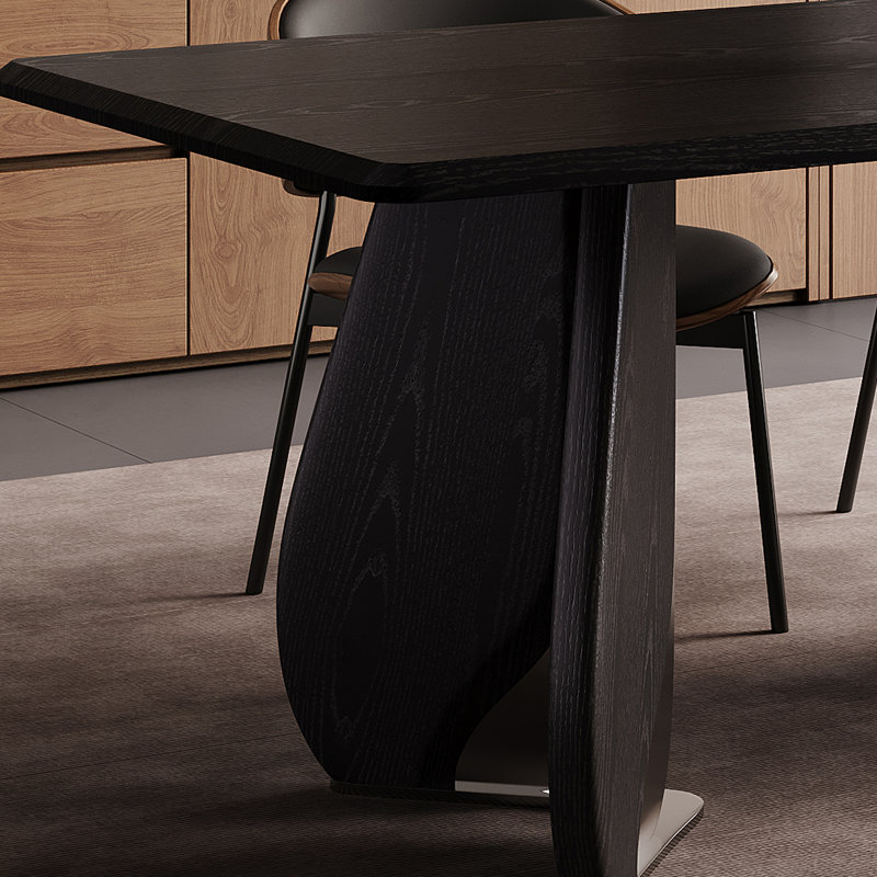 Simple Rectangular Practical Dining Table Sets., 29.53"H x 78.74"L x 35.43"W