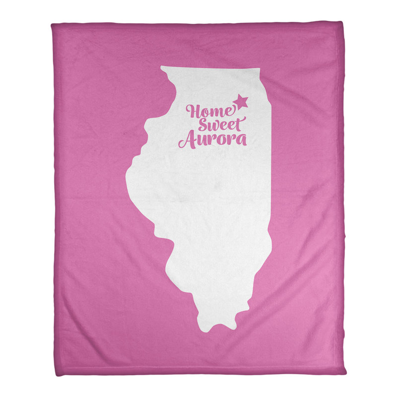 Couverture polaire pour bangor home, 50 po x 60 po, Rose