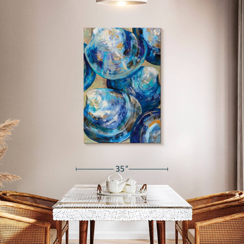 Aletra Beyond Blue Shells, 45" H x 30" W