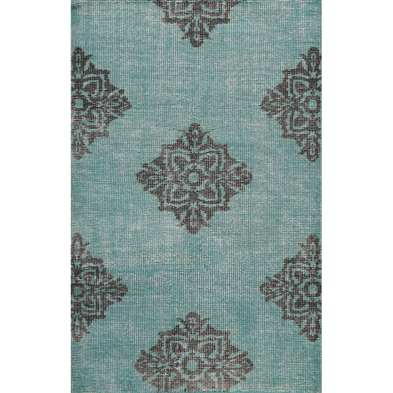 One-of-a-Kind 3'7" X 5'6" New Age Wool Area Rug in Green