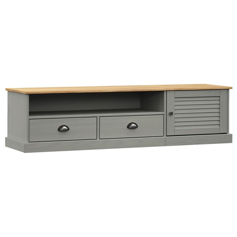 Meuble télé pour téléviseur de 70 po ou moins Vilberg, Gris