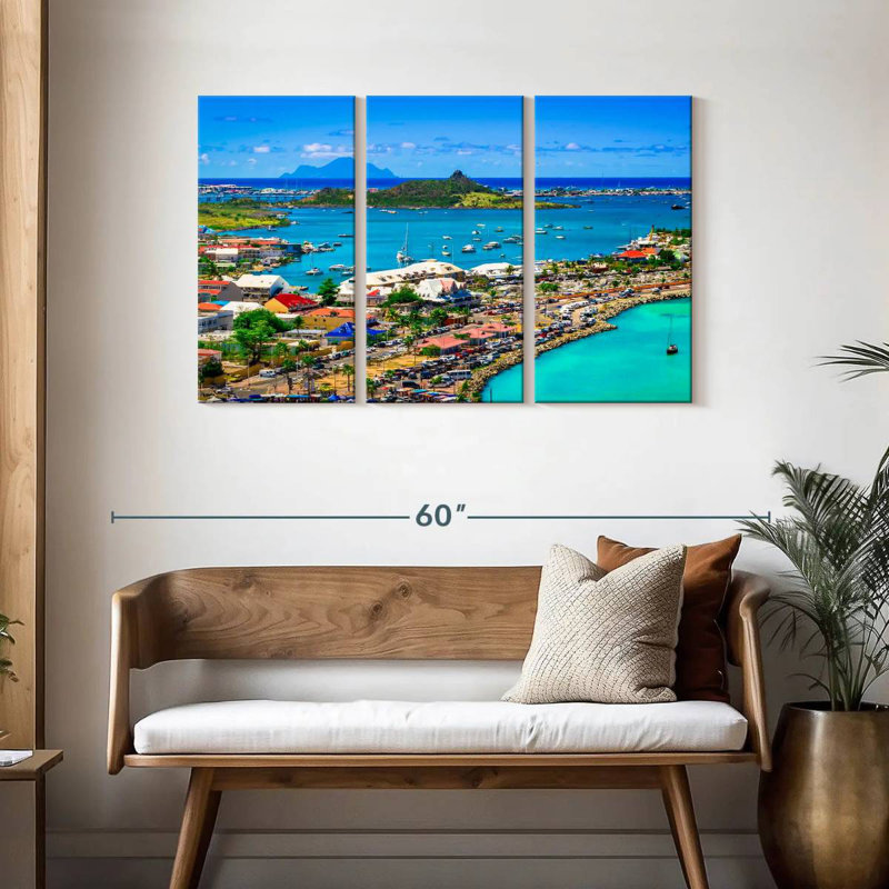 Panorama Marigot, H 28 po x l 45 po