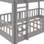 Lit simple superposé au-dessus de gris - stable et avec glissade et option de chambre à coucher-1110366353