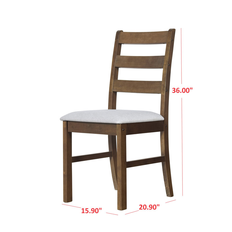 18.9'' H Upholstered Side Chair, Brown