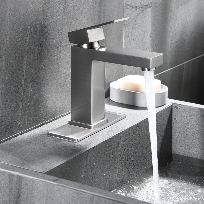 Single-handle Bathroom Faucet, Brushed Nickel