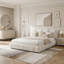 Structure de lit rembourrée, style minimaliste moderne avec tête de lit éponge compressée dodue, velours brillant et support de pieds robuste, matelas non inclus-175520448-175520476