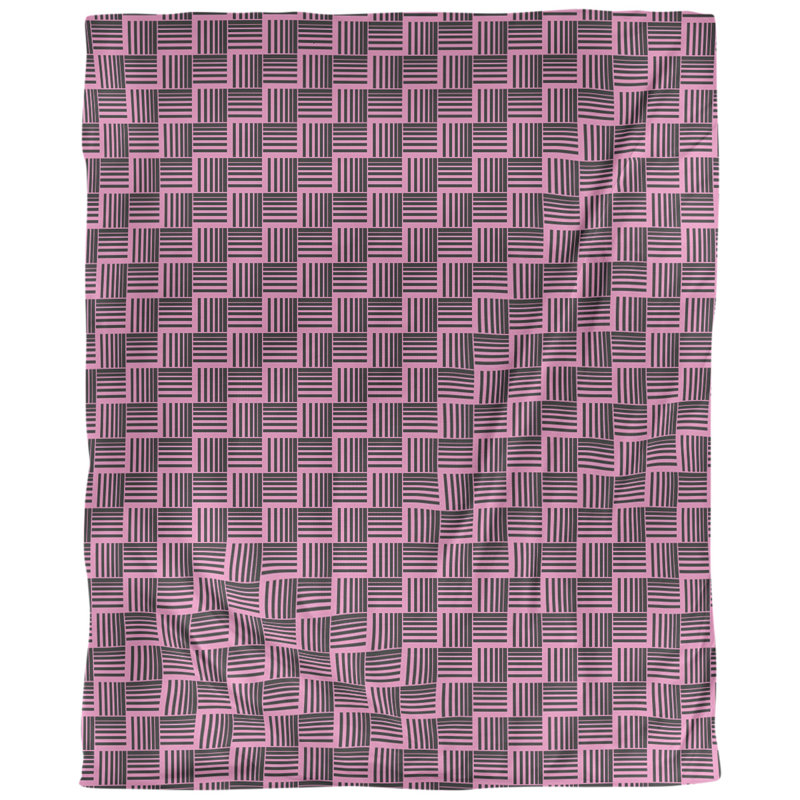 Tissu basketweave, Polyester filé, L 60 po x l 36 po, Rose