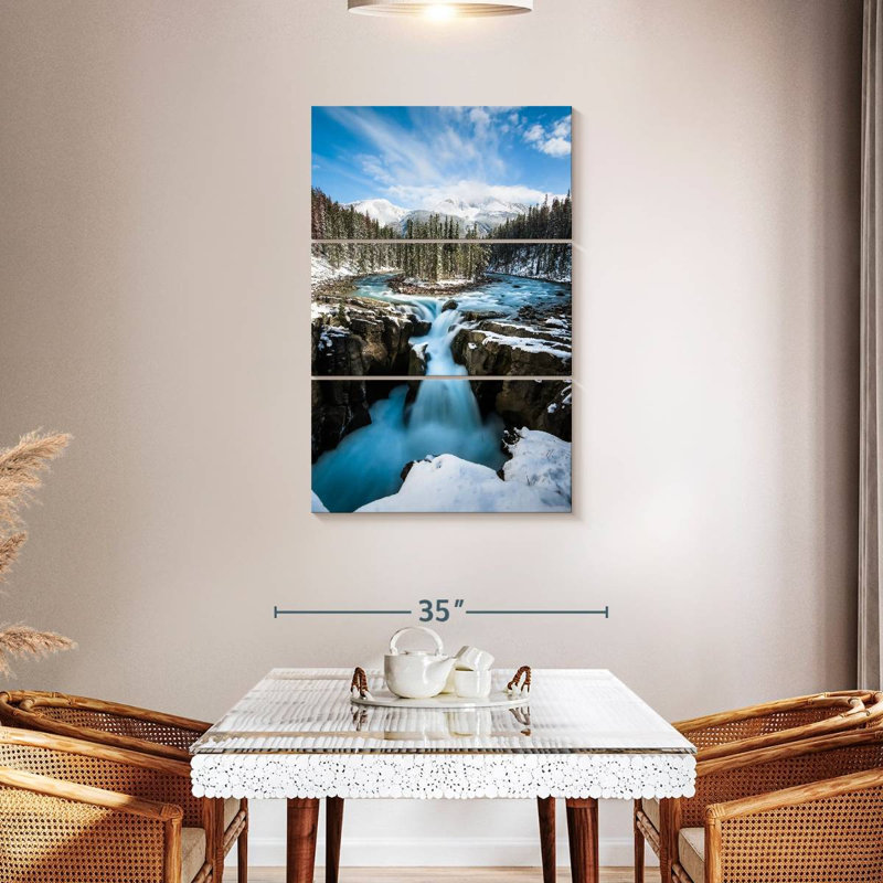 Alvord Frosty Waterfall, H 45 po x l 28 po