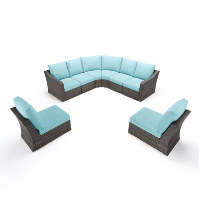  Ensemble de mobilier d'extérieur 8 pièces