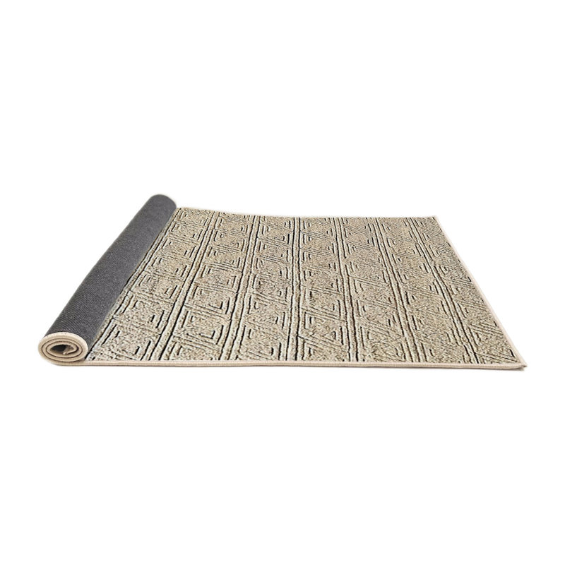 Tapis géométrique beige Petersburg, Rond 4 pi