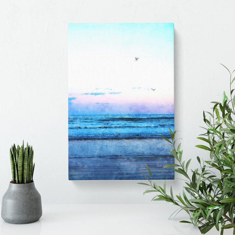 Seagulls Flying High - Wrapped Canvas, 76cm H x 50cm W x 3cm D