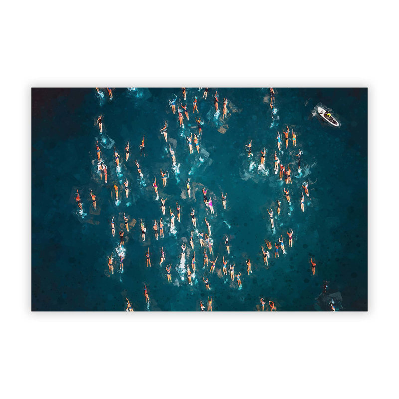 Swimmers in Brazil - Frameless Print, 21 cm H x 29.7 cm W
