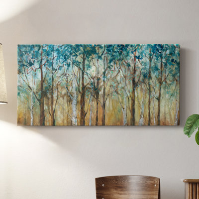 Sunlit Birch Grove- Gallery Wrapped Canvas -Ready to Hang