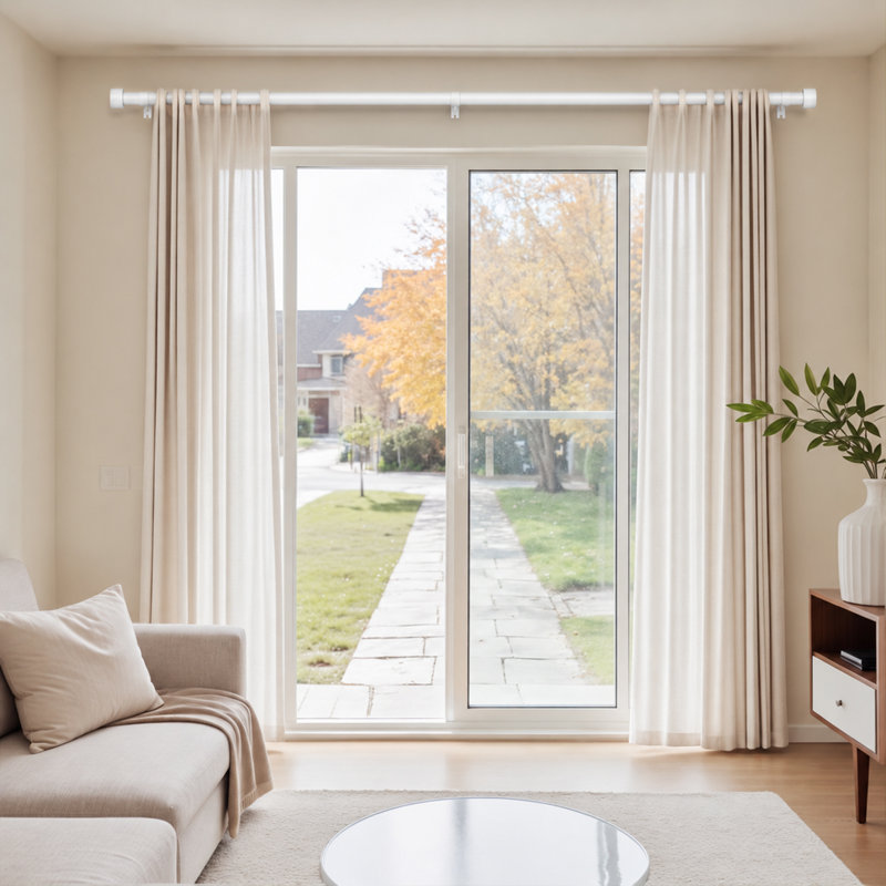 Tringle à rideaux Lachina Arnel, 32" - 72", Blanc
