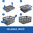 3-Pack Plastic Collapsible Storage Crates-30L