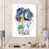 Toile blanche avec cadre photo