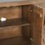 Vally 6-door Natural Mango Wood Sideboard Buffet