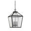 Lanterne suspendue d'extérieur 4 lumières Savstock House Woodstock en noir