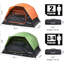 Tente de camping imperméable et coupe-vent pour 2 personnes - double couche avec Rainfly, installation facile pour la randonnée, la randonnée et l'alpinisme
