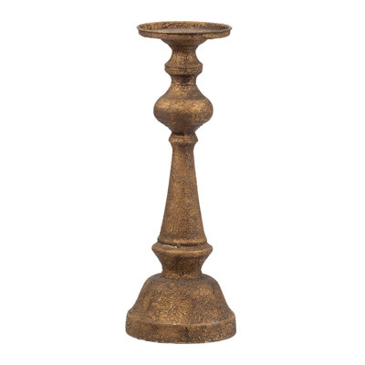Porte-bougie en bronze antique avec style médiéval - 17,5 po Alastair Triumph