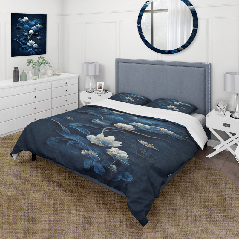 Ensemble de housse de couette en microfibre / polyester, Housse de couette pour grand lit et 2 taies décor