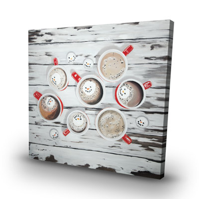 Holiday hot chocolate - 32"x32" art on canvas