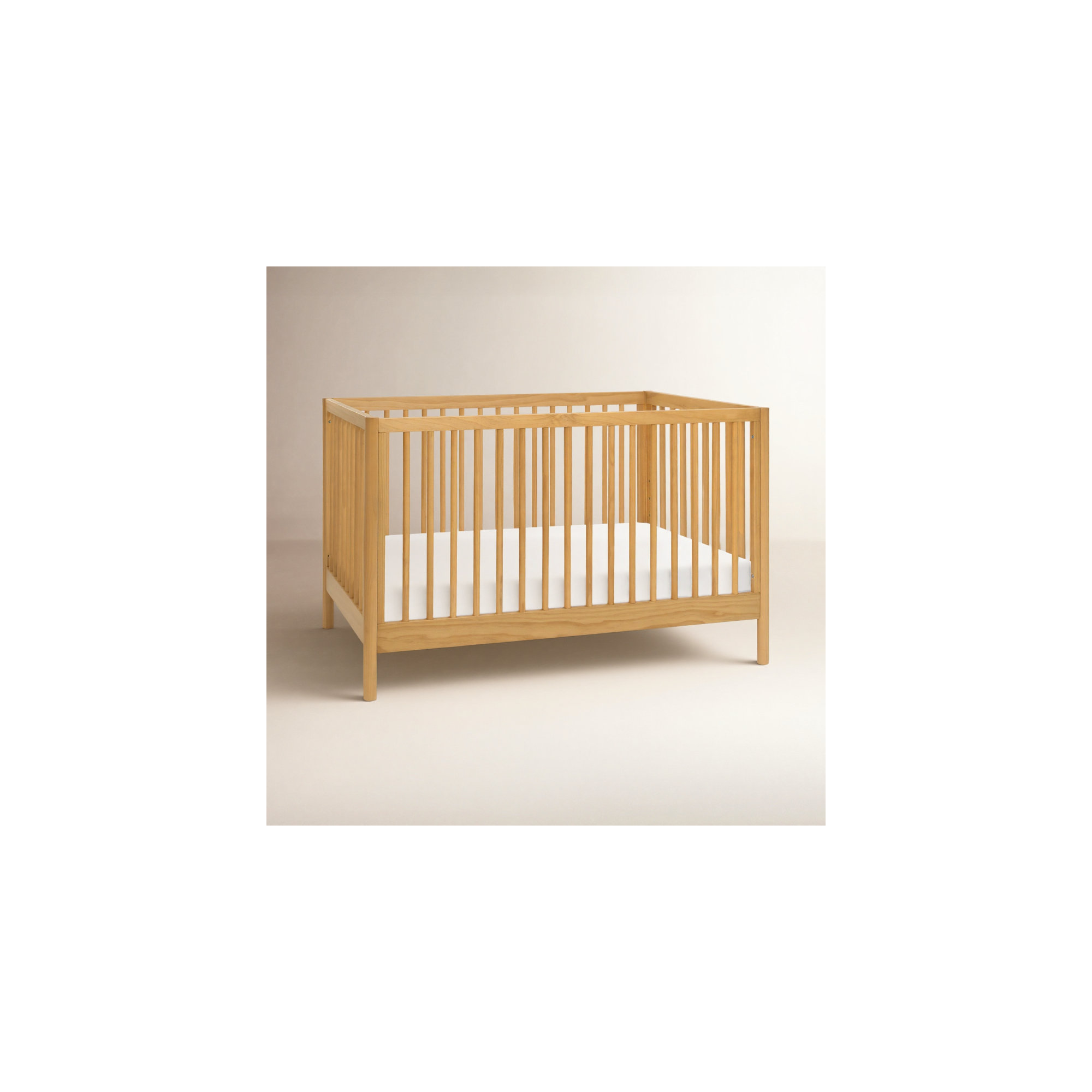 Birdie 3 in 1 Convertible Crib, Honey