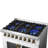 Galiano 36" French Door Dual Fuel Range, Black or White & Antique Brass, 5.36 cu.ft. True Convection Oven-108673264