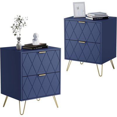 40 cm W Solid Wood Bedside Table