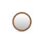 Delphine Round Solid Wood Wall Mirror-1738225239