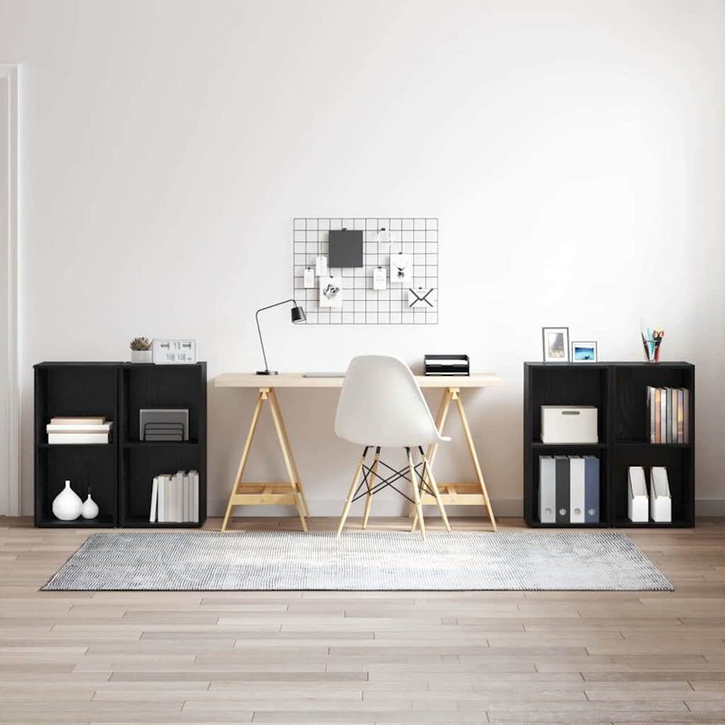  TV Cabinet, Black Oak