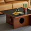 Table basse en bois massif personnalité personnalité
