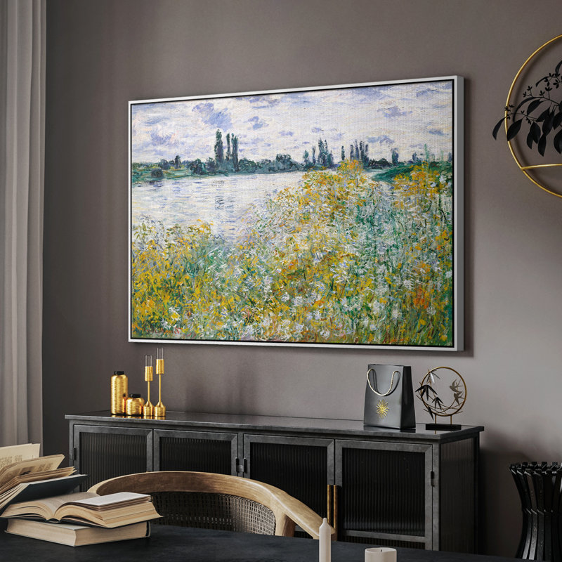 Paysage rétro-XXV III, H 17 po x l 25 po x P 2 po, Toile encadrée flottée blanche