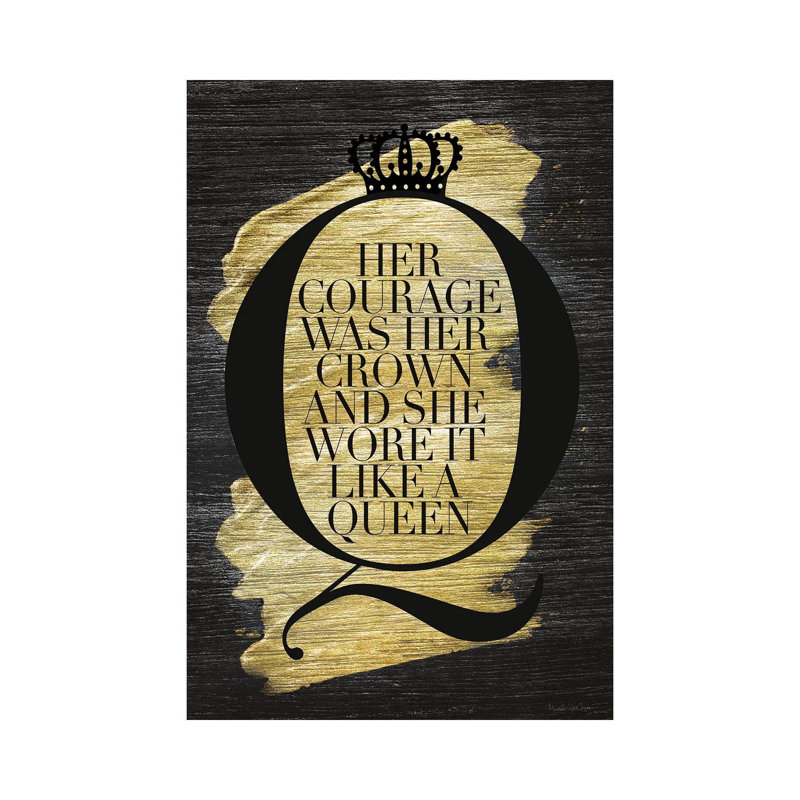 Gilded Life I by Mercedes Lopez Charro - Wrapped Canvas Gallery-Wrapped Canvas Giclée, 20.32 cm H x 30.48 cm W