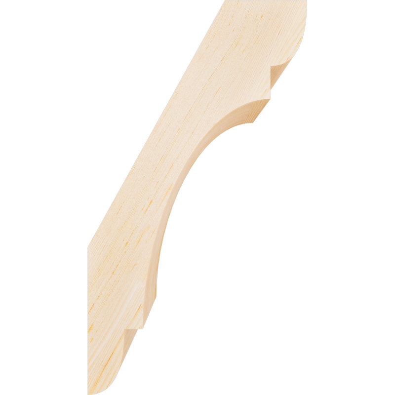 Attelle de genou olympique, Sapin de Douglas, H 18 po x l 5,5 po x P 10 po, Attelle lisse