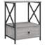 Cinar 50cm W Iron Bedside Table-306003869