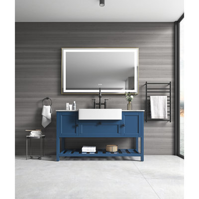96 po X P 36 po Miroir de salle de bain H