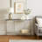 48'' Glass Top Console Table