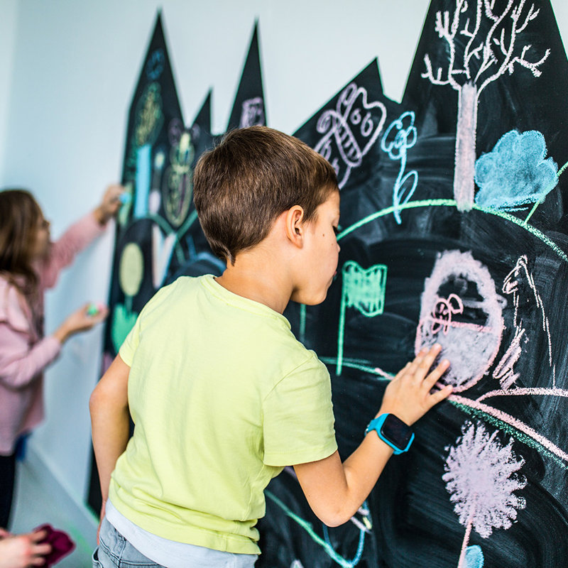  Chalkboard Peel and Stick Wallpaper Black