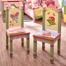 Magic Garden Kids 12.6'' Wood Desk Or Activity Chair Chair and Ottoman