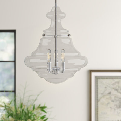 Luminaire suspendu simple à 3 lumières Burtt