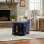 Repose-pieds rembourré en velours Turkish Luxury