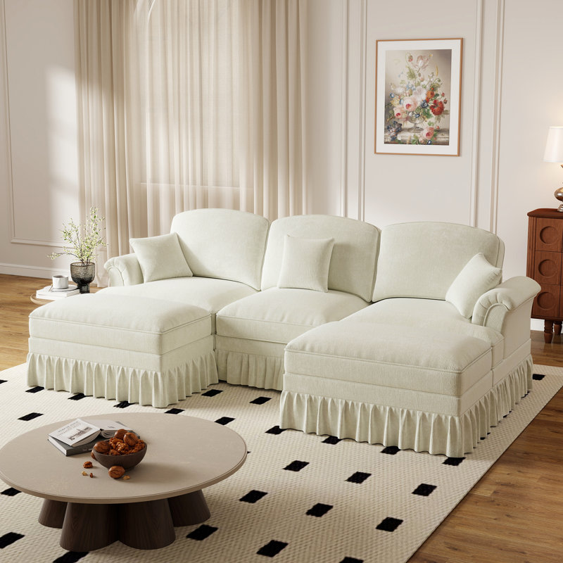 Canapé à coussins souples 107,7 po, Beige