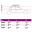 Vidaxl demi-housse de voiture avec crochets argent-113052503