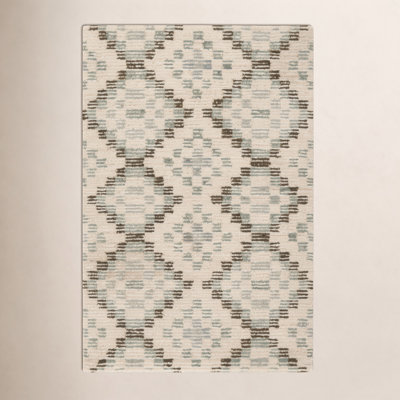 Diamond Cove Green Hand Tufted Wool Rug